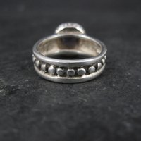 Estate Sterling Amethyst Ring Size 4.5