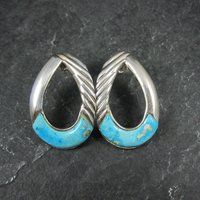 Vintage Sterling Turquoise Earrings