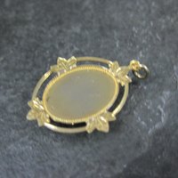 Art Deco Turquoise Charm Pendant Vintage Estate