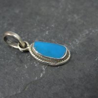 Small Sterling Silver Turquoise Pendant