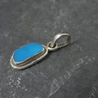 Small Sterling Silver Turquoise Pendant