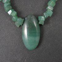 Vintage Green Aventurine Necklace
