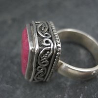 Ornate Ruby Ring Size 7