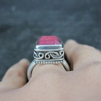 Ornate Ruby Ring Size 7