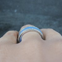 Interchangeable Band Ring Sterling Silver Size 7