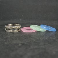 Interchangeable Band Ring Sterling Silver Size 7