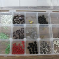 Large Lot of Beads 6 Cases Gemstone Rock Crystal Pearls Lampwork Ceramic Glass
