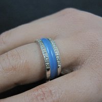 Interchangeable Band Ring Sterling Silver Size 7