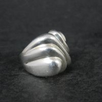 Mod Vintage Sterling Silver Ring Size 9 ESPO