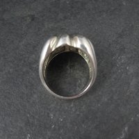 Mod Vintage Sterling Silver Ring Size 9 ESPO