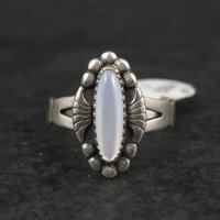 Vintage Southwestern Sterling Mother of Pearl Ring