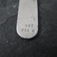 Vintage Initial B Pendant Charm Sterling Silver Mema Scandinavian