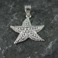 Tiny Sterling Silver Starfish Pendant