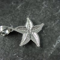 Tiny Sterling Silver Starfish Pendant