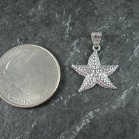Tiny Sterling Silver Starfish Pendant