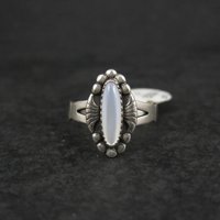 Vintage Southwestern Sterling Mother of Pearl Ring