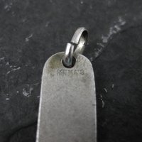 Vintage Initial B Pendant Charm Sterling Silver Mema Scandinavian