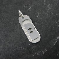 Vintage Initial B Pendant Charm Sterling Silver Mema Scandinavian