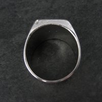 Southwestern Vintage Crushed Turquoise Inlay Ring Size 10