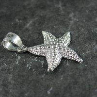 Tiny Sterling Silver Starfish Pendant