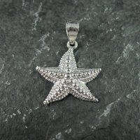 Tiny Sterling Silver Starfish Pendant