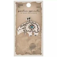 Turquoise Bear Pendant Charm by Poetic Spirit Bead Treasures Southwestern Jewelry Making
