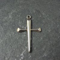 Small Sterling Silver Cross Charm