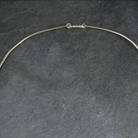 Vintage Mexican Alpaca Inlay Necklace