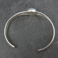 Vintage Mexican Sterling Turquoise Cuff Bracelet 6.25"