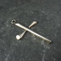 Small Sterling Silver Cross Charm