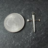 Small Sterling Silver Cross Charm