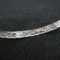 Vintage Mexican Sterling Bangle Bracelet 7.75"