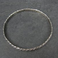 Vintage Mexican Sterling Bangle Bracelet 7.75"