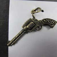 Revolver Pendant Charm by Metal Gallery