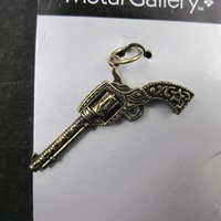 Revolver Pendant Charm by Metal Gallery