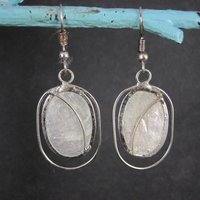 Vintage Capiz Shell Earrings