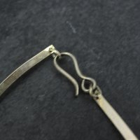 Vintage Mexican Alpaca Inlay Necklace
