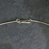 Vintage Mexican Alpaca Inlay Necklace