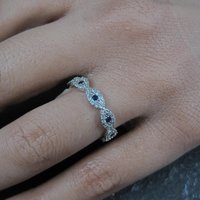 Sterling Silver Evil Eye Ring Size 7
