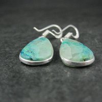 Sterling Silver Chrysocolla Earrings