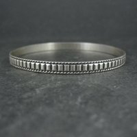 Vintage Sterling Silver Bangle Bracelet by Danecraft 7.25"
