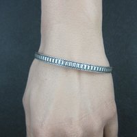 Vintage Sterling Silver Bangle Bracelet by Danecraft 7.25"