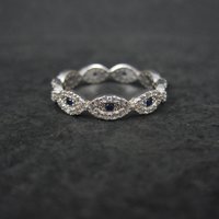 Sterling Silver Evil Eye Ring Size 7