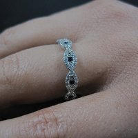 Sterling Silver Evil Eye Ring Size 7