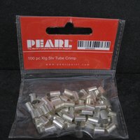 100 Pc Silver Plated Tube Crimps 4x6MM XLG