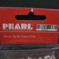 100 Pc Silver Plated Tube Crimps 4x6MM XLG