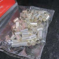 100 Pc Silver Plated Tube Crimps 4x6MM XLG