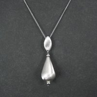 1960s Sarah Coventry Drop Pendant Necklace "Satin Glow"