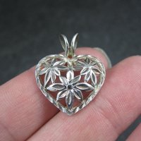 Filigree Sterling Silver Heart Pendant