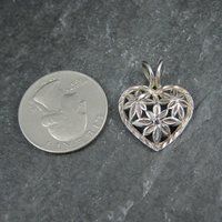 Filigree Sterling Silver Heart Pendant